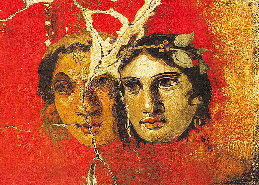 Pompeii fresco theater masks.jpg