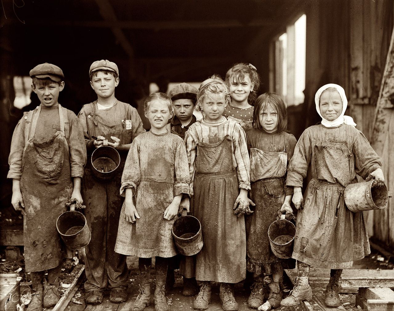 Child Labor, Lil Shuckers, 1912 - by Lewis Hine (1874 - 1940), USA ...