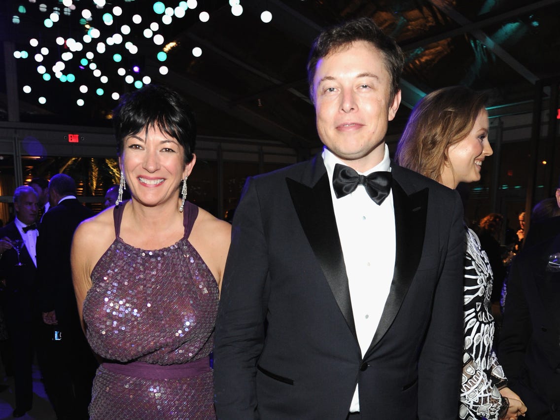Elon Musk denies knowing Ghislaine Maxwell after 2014 image ...