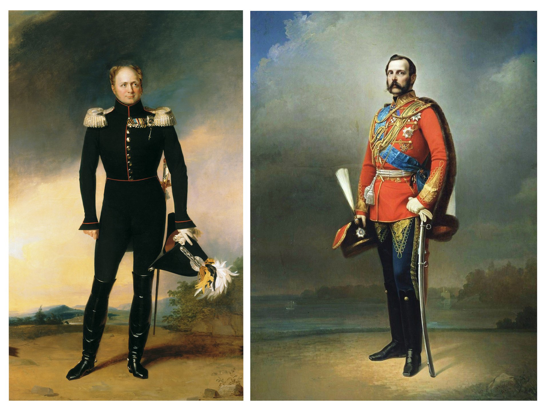 Tsar Alexander I and II