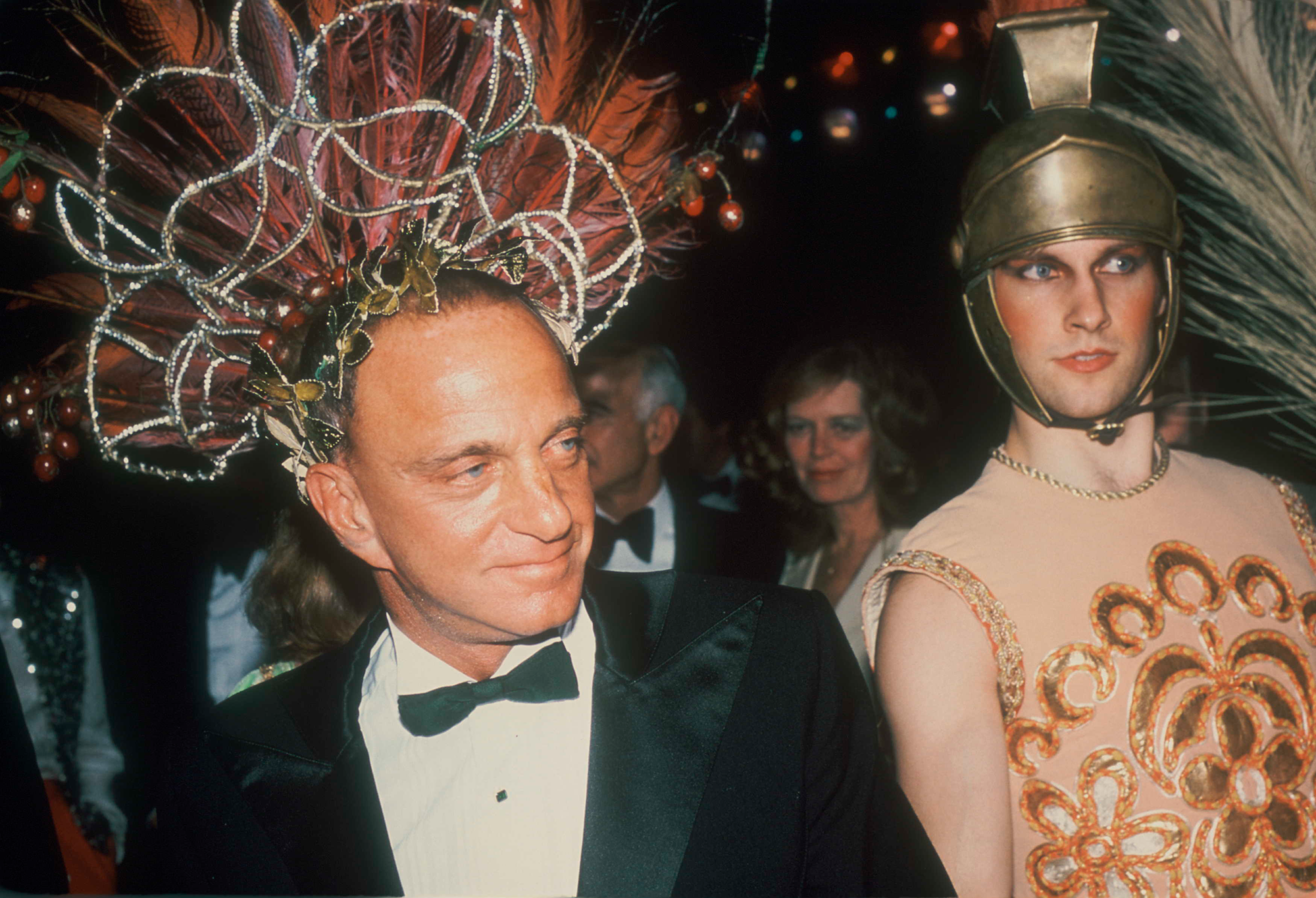 Roy Cohn and Donald Trump in a still.