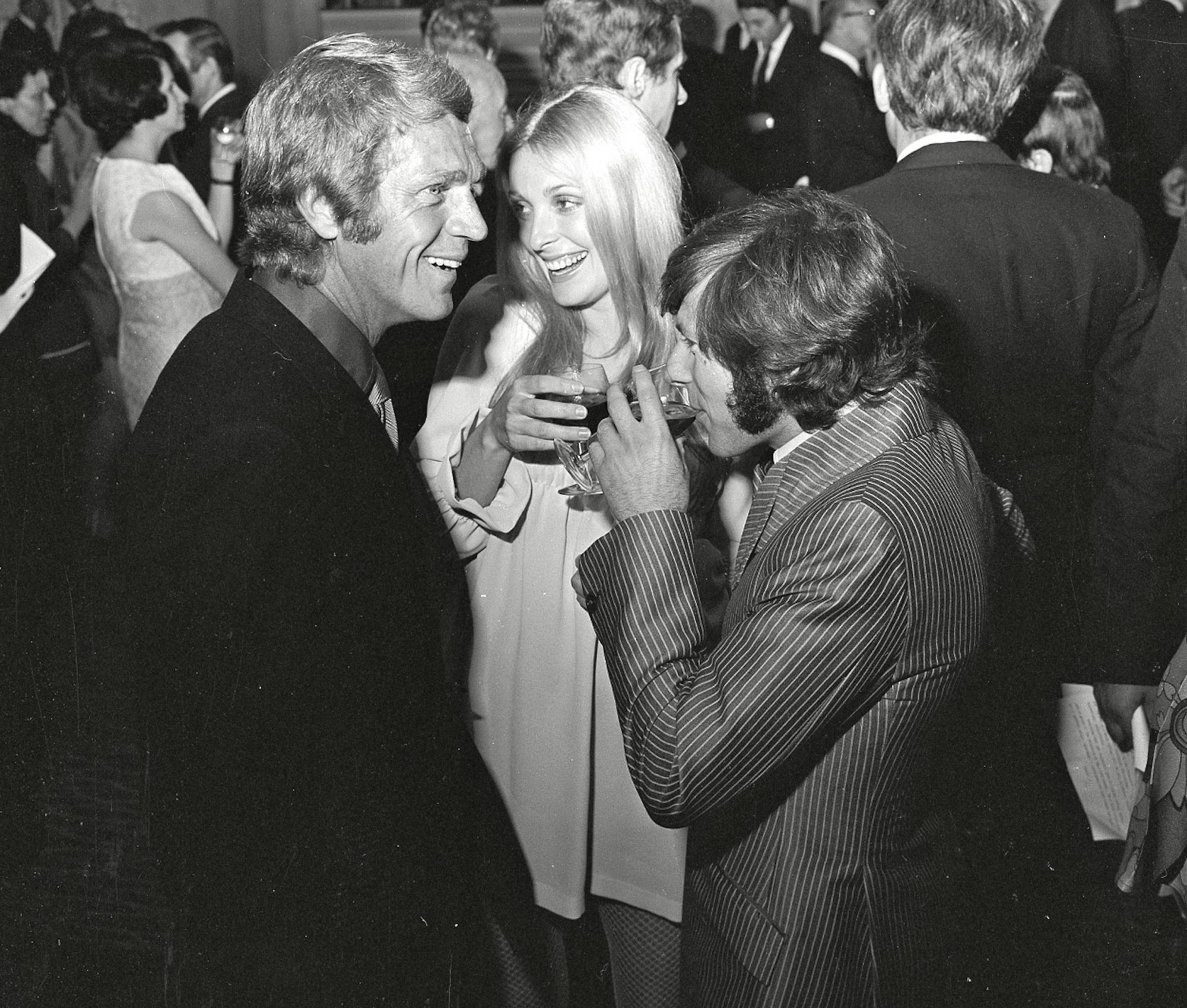 Steve McQueen, Sharon Tate and Roman Polanski