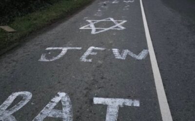 WATCH: Irish street vandalized with antisemitism graffiti – ‘Jew rat’