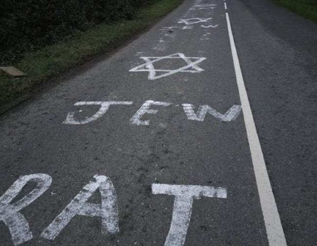 Antisemitic graffiti