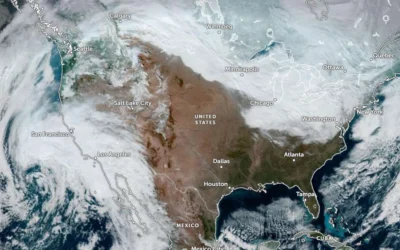 Alberta clipper reinforces lake-effect snow as heavy rain targets southern California into the New Year