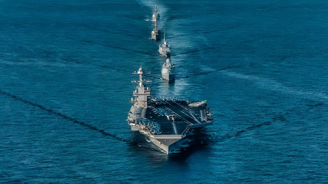 USS Gerald R. Ford Aircraft Carrier Training