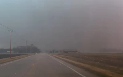 A 15.2 cm (6 inches) hailstone in Kankakee could set a new Illinois record