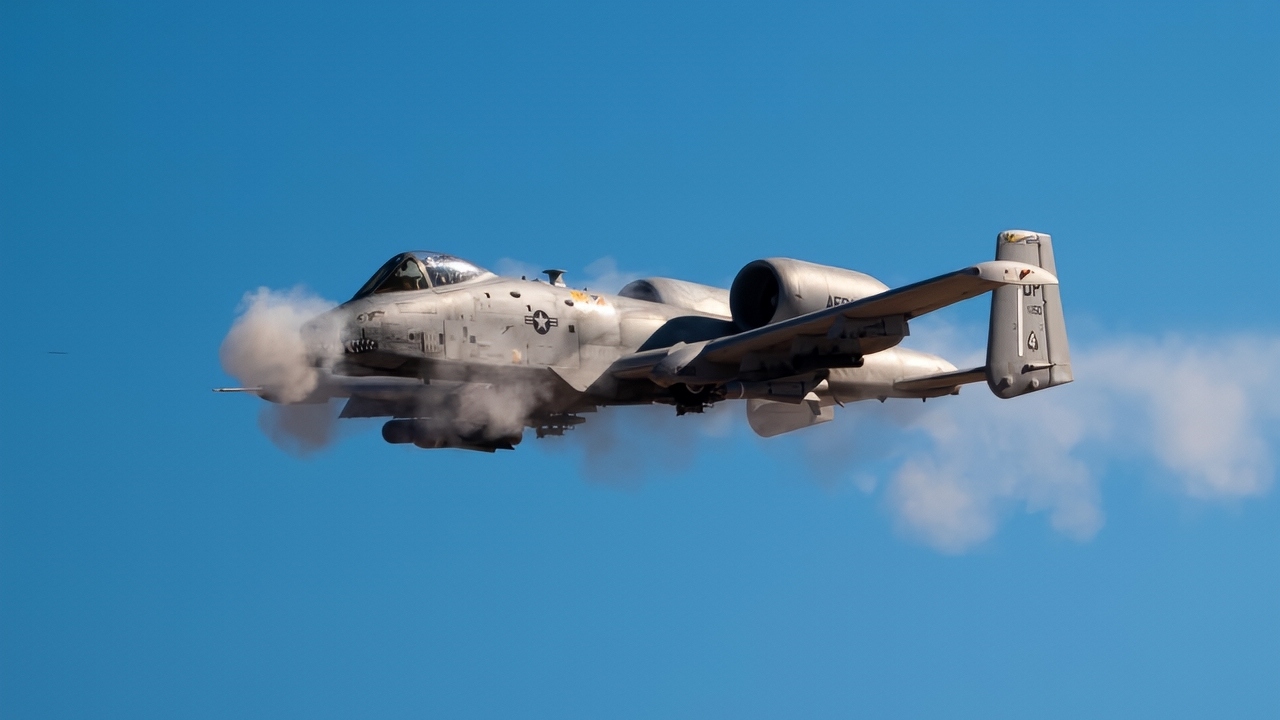 A-10 Warthog Firing 30mm