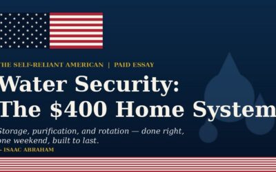 A Free Sample From The Self-Reliant American: How to Build a Complete $400 Home Water Security System