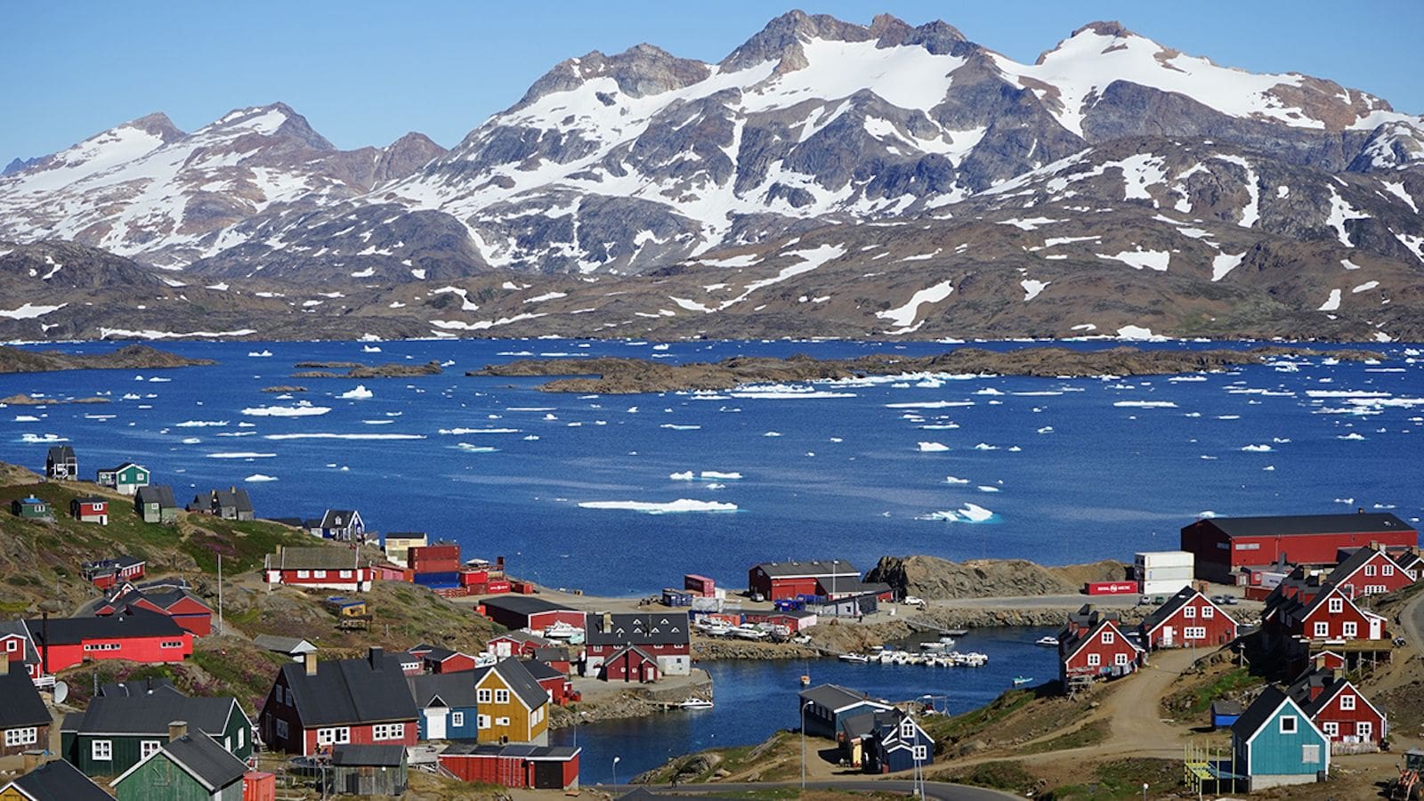 Greenland coastline in Tasiilaq