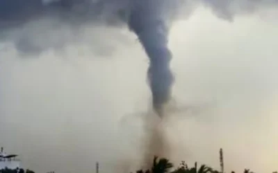 Rare tornado injures six and damages infrastructure in Thoothukudi district, India
