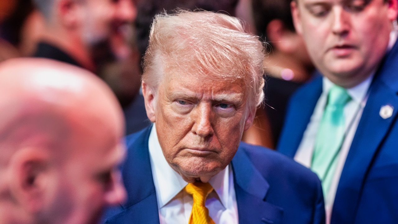 Donald Trump at Sporting Event