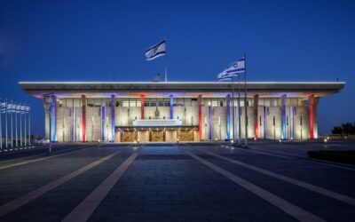 WATCH: Knesset lights up red, white, and blue honoring America’s 250th