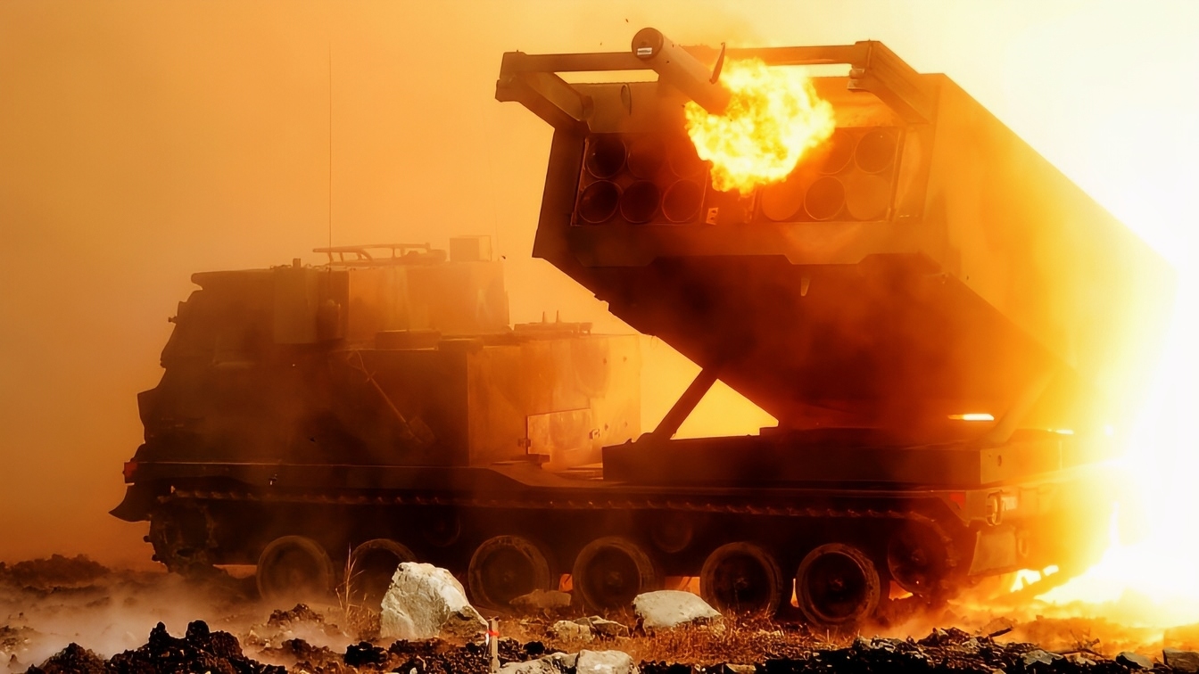 MLRS Firing Creative Commons Image