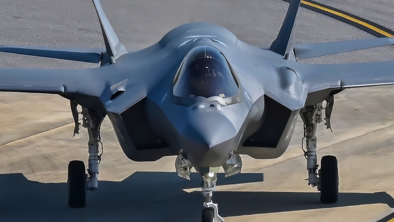 A U.S. Air Force F-35A Lightning II assigned to the 33rd Fighter Wing taxis down the runway at Eglin Air Force Base, Florida, August 1, 2023. The F-35A is a high-performance, multirole fighter jet that combines stealth, sensor fusion and unprecedented situational awareness. (U.S. Air Force photo by Airman 1st Class Abigail Duell)