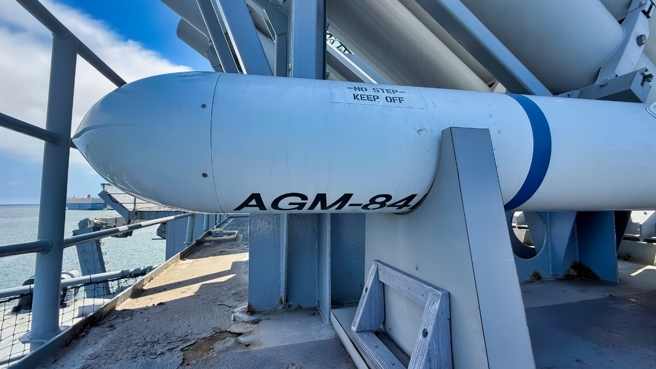 Harpoon Missile Onboard USS Iowa