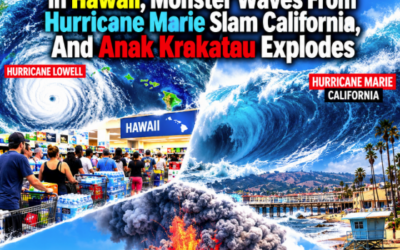 Nature Gone Wild: Hurricane Lowell Causes Panic Buying In Hawaii, Monster Waves From Hurricane Marie Slam California, And Anak Krakatau Explodes