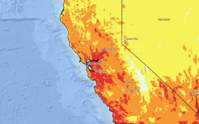 Bay Area heat wave brings temperatures up to 11°C (20°F) above normal, unhealthy air quality, and Major HeatRisk, California