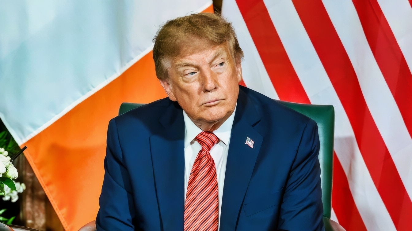 President Donald J. Trump participates in a courtesy call with Taoiseach Michael Martin at Farmleigh House, the official Irish state guest house, Saturday, September 12, 2026, in Dublin. (Official White House Photo by Daniel Torok)